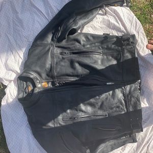 Power Trip leather motorcycle jacket men’s medium
